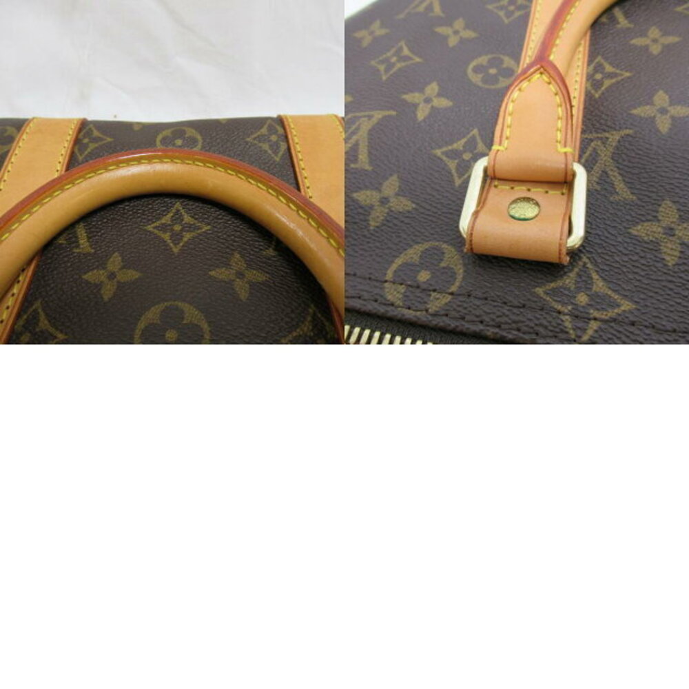 Louis Vuitton Keepall Handbag Boston Bag Brown Monogram - Picture 10 of 10
